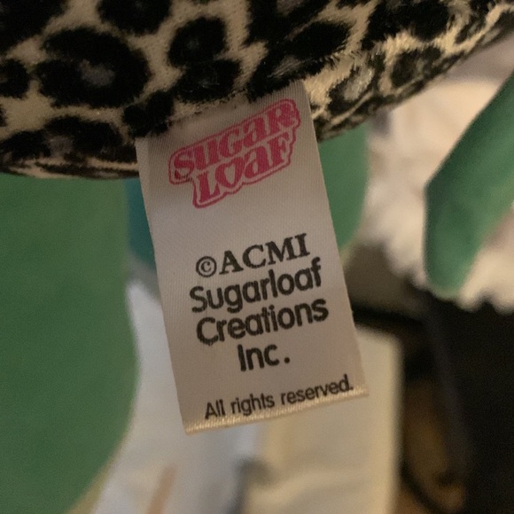 Hippo plush Sugar Loaf Cuddly Cave cheetah tarzan teal color soft 20" leopard - Picture 7 of 8